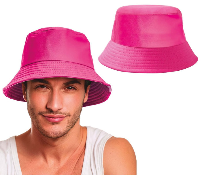 Neon Roze Bucket Hat van Fiestas Guirca koop je bij Partywinkel