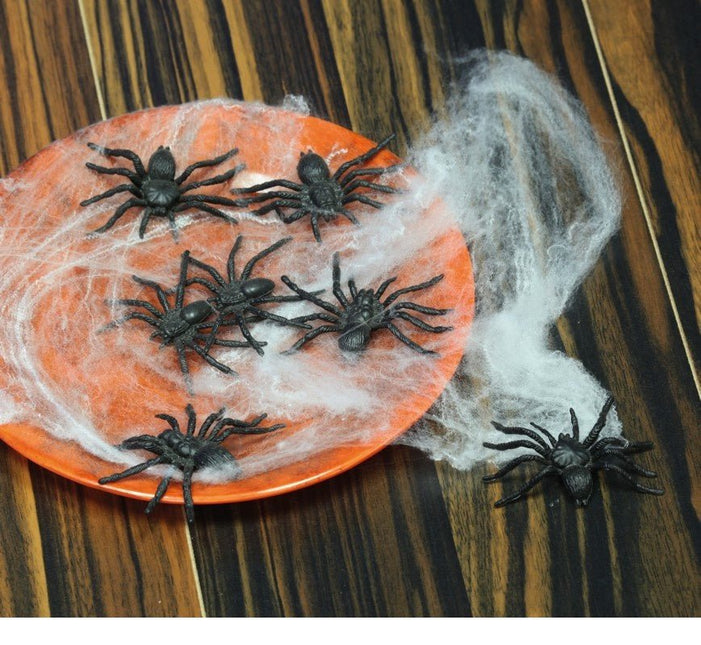 Nep Spinnen 6cm 8st van Fiestas Guirca koop je bij Partywinkel