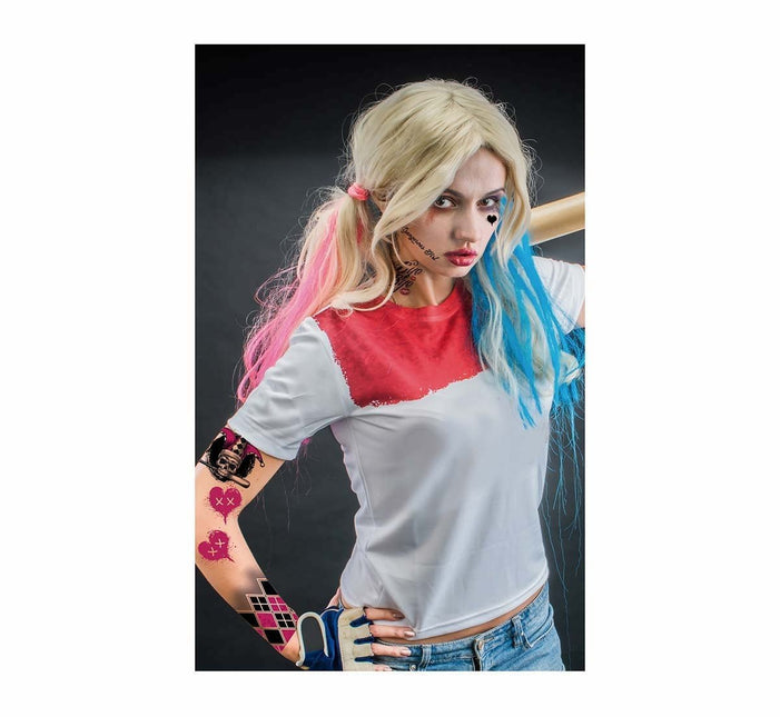 Nep Tattoos Harley Quin van Fiestas Guirca koop je bij Partywinkel