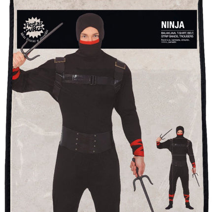 Ninja Kostuum Kind Zwart van Fiestas Guirca koop je bij Partywinkel