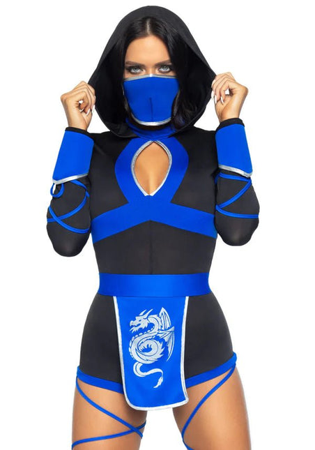 Ninja Pak Blauw Dames Bodysuit Leg Avenue van Leg Avenue koop je bij Partywinkel