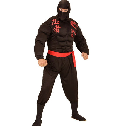 Ninja Pak Zwart Rood Heren van Widmann koop je bij Partywinkel