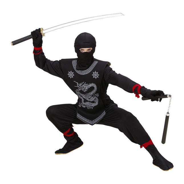 Ninja Pak Zwart Wit Jongen van Widmann koop je bij Partywinkel