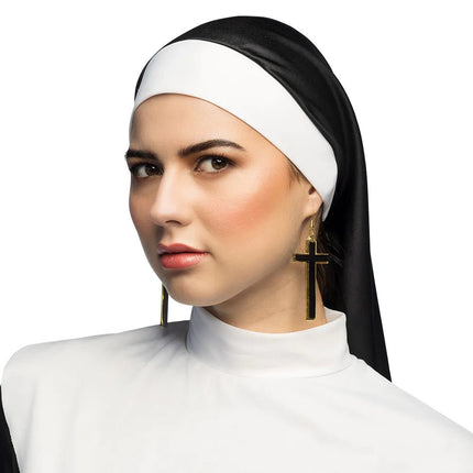 Non Oorbellen Zwart Goud van Boland koop je bij Partywinkel