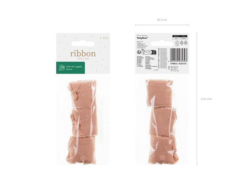 Nude Lint 5m 3st van Partydeco koop je bij Partywinkel