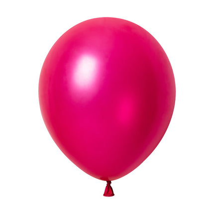Fuchsia-perleballoner, 30 cm, 50 stk.