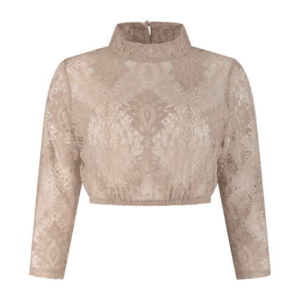 Oktoberfest Blouse Bruin Dames van Haus Huberts koop je bij Partywinkel