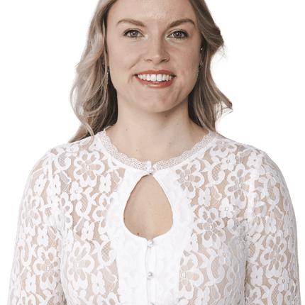 Oktoberfest Blouse Ivoorkleur Dames van Haus Huberts koop je bij Partywinkel