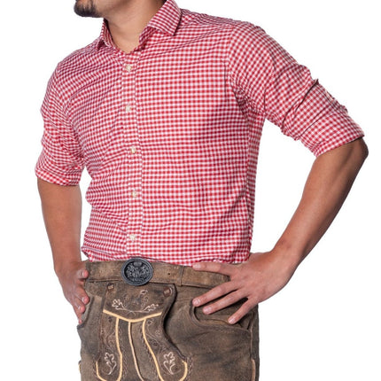 Oktoberfest Blouse Rood Heren van Partychimp koop je bij Partywinkel
