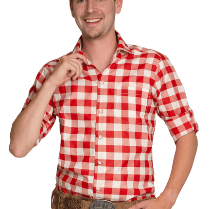 Oktoberfest Blouse Rood Wit van Tannhauser koop je bij Partywinkel