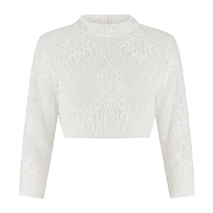 Oktoberfest Blouse Wit Dames Kant van Haus Huberts koop je bij Partywinkel