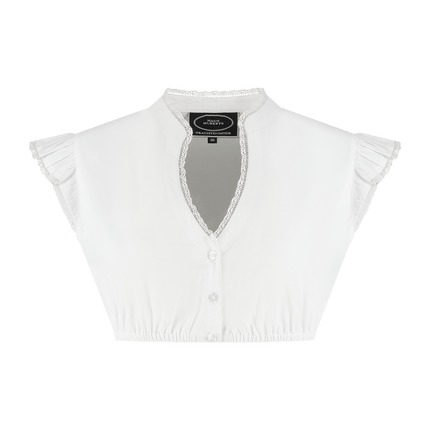 Oktoberfest Blouse Wit Dames Vleugelmouw van Haus Huberts koop je bij Partywinkel