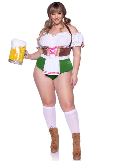 Oktoberfest Dirndl Kostuum Dames Plus Size Leg Avenue van Leg Avenue koop je bij Partywinkel