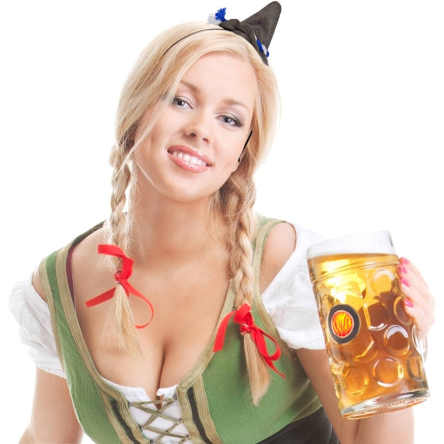 Oktoberfest Haarband Tiroler Hoed 12cm van Folat koop je bij Partywinkel