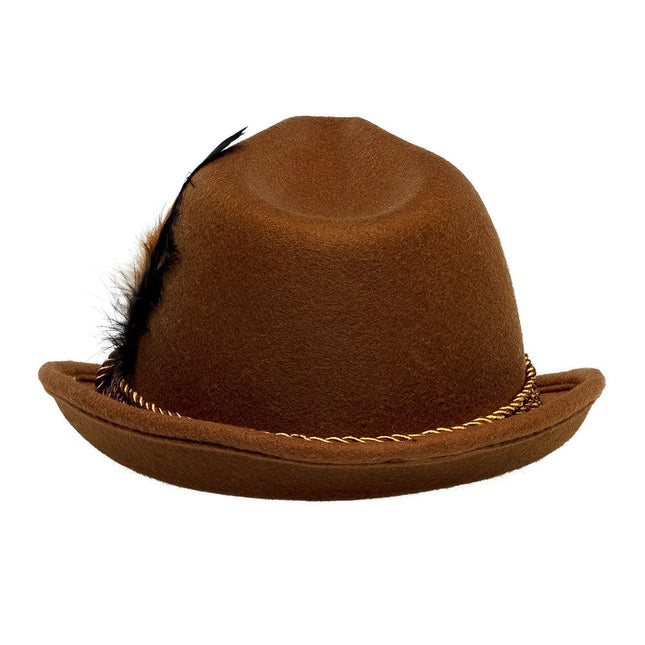 Oktoberfest Hoed Tiroler Bruin van Boland koop je bij Partywinkel