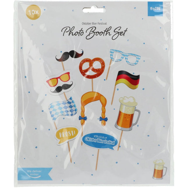 Oktoberfest Photobooth Props 20cm 10st van Folat koop je bij Partywinkel