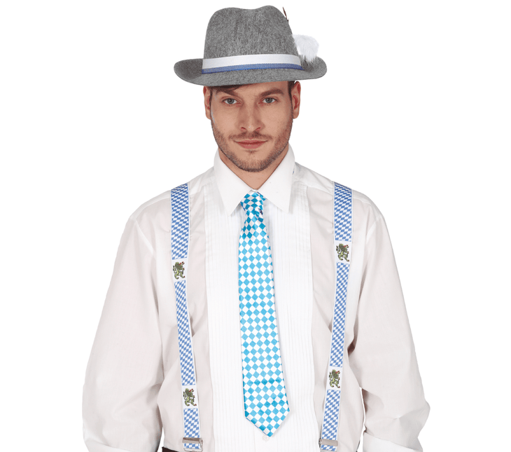 Oktoberfest Stropdas Blauw van Fiestas Guirca koop je bij Partywinkel