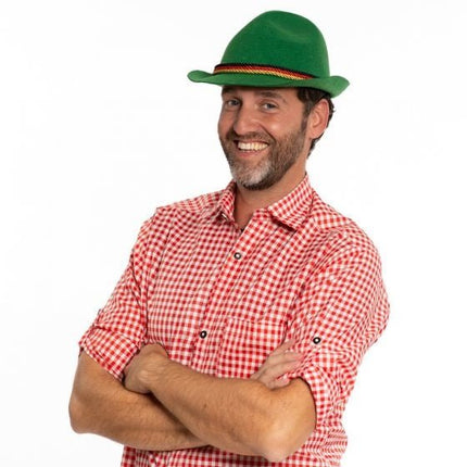 Oktoberfest Tiroler Hoed Duitsland Groen van Partychimp koop je bij Partywinkel