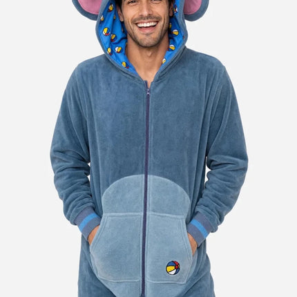Olifant Onesie Unisex Blauwgrijs van OppoSuits koop je bij Partywinkel