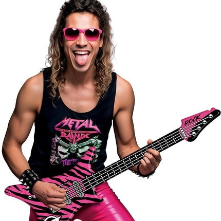 Opblaas elektrische gitaar 95 cm van Fiestas Guirca koop je bij Partywinkel