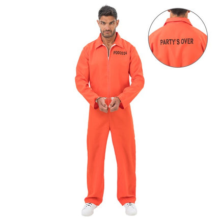 Fangekostume til mænd, orange
