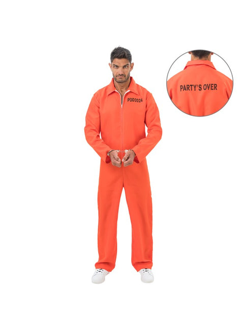 Fangekostume til mænd, orange