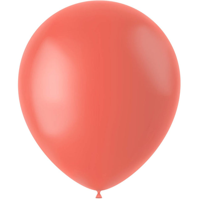Oranje Ballonnen Fresh Cantaloupe 33cm 10st van Folat koop je bij Partywinkel