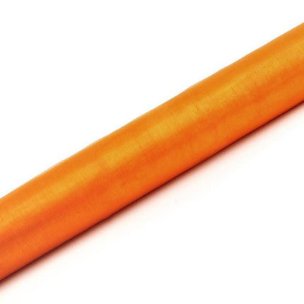 Oranje Organza Rol 36cm 9m van Partydeco koop je bij Partywinkel