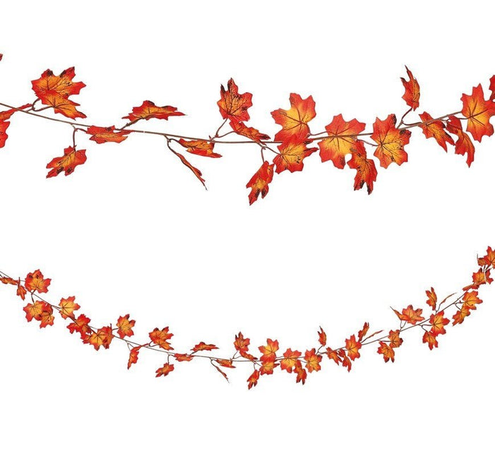 Oranje Slinger Bladeren 1,9m van Fiestas Guirca koop je bij Partywinkel