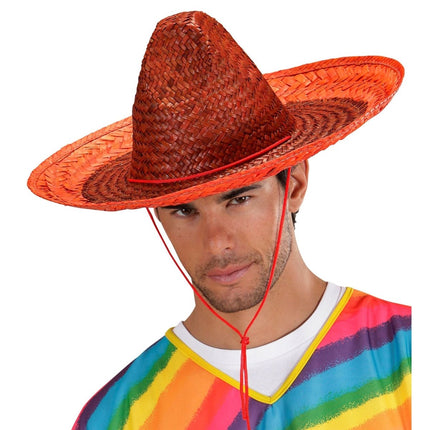 Oranje Sombrero 48cm van Widmann koop je bij Partywinkel
