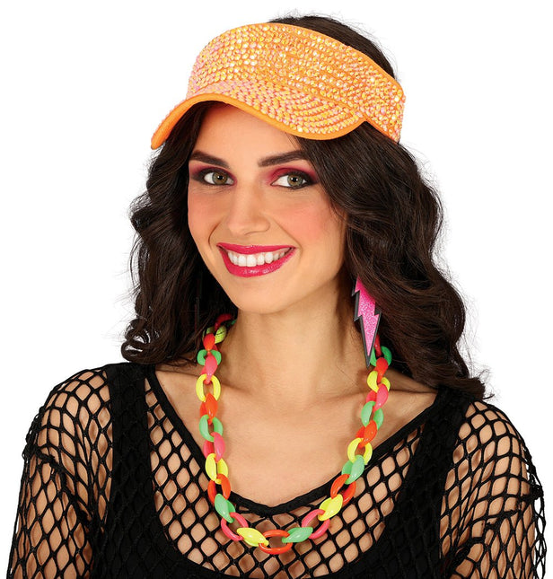 Oranje Zonneklep Steentjes van Fiestas Guirca koop je bij Partywinkel