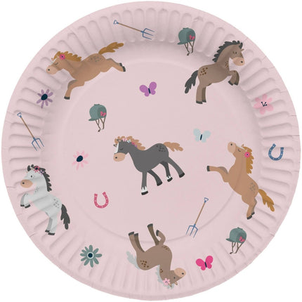 Paard Borden 23cm 8st van Folat koop je bij Partywinkel