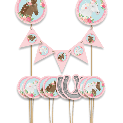 Paard Taarttopper 30cm van Paper Dreams koop je bij Partywinkel