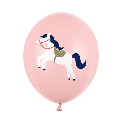 Paarden Ballonnen 30cm 6st van Partydeco koop je bij Partywinkel