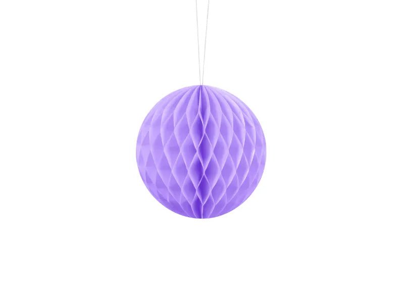 Paars Honeycomb 10cm van Partydeco koop je bij Partywinkel