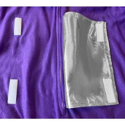 Sjovt kostume i lilla