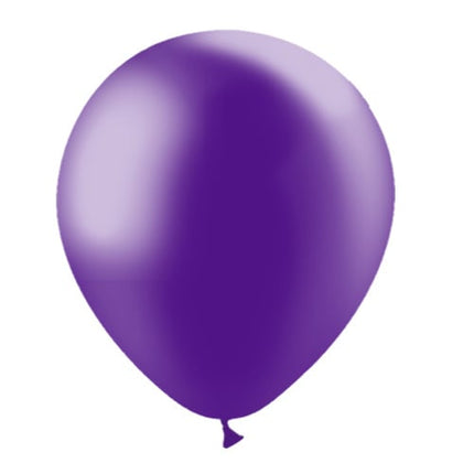 Paarse Ballonnen Metallic 30cm 50st van Balloonia koop je bij Partywinkel