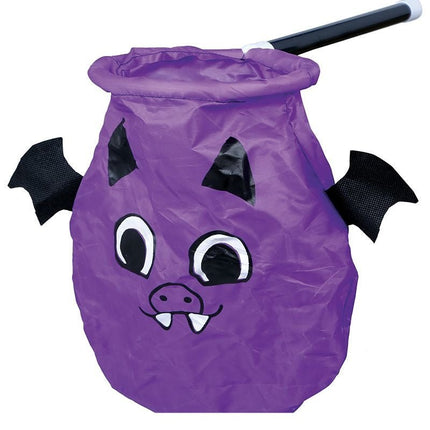 Paarse Halloween Snoep Zak Vleermuis van Fiestas Guirca koop je bij Partywinkel