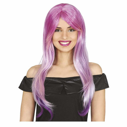 Paarse Pruik Lang Haar van Fiestas Guirca koop je bij Partywinkel