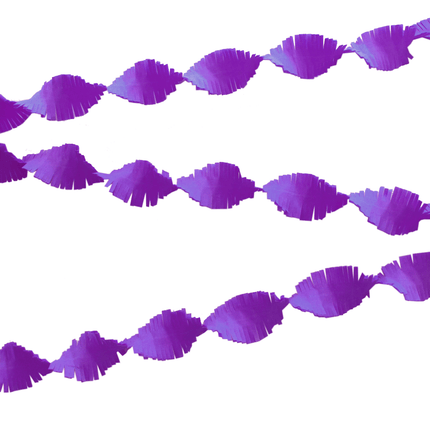 Paarse Slingers Crepe 6m van WeFiesta koop je bij Partywinkel