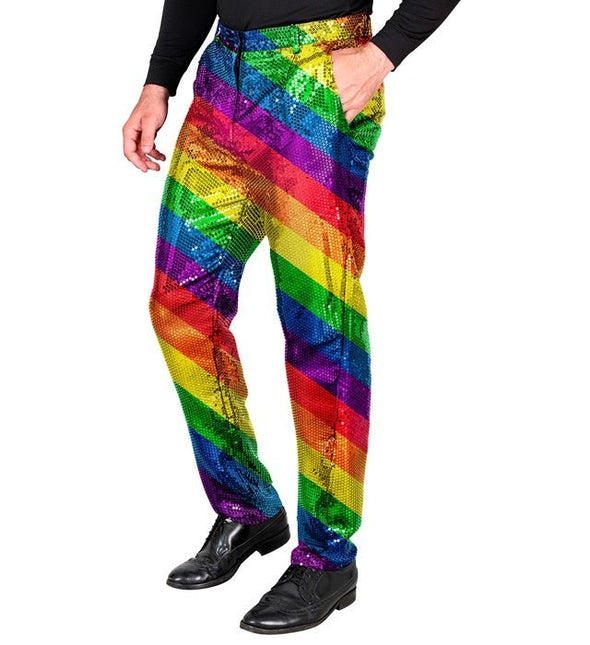 PAILLETTENBROEK REGENBOOG van Widmann koop je bij Partywinkel