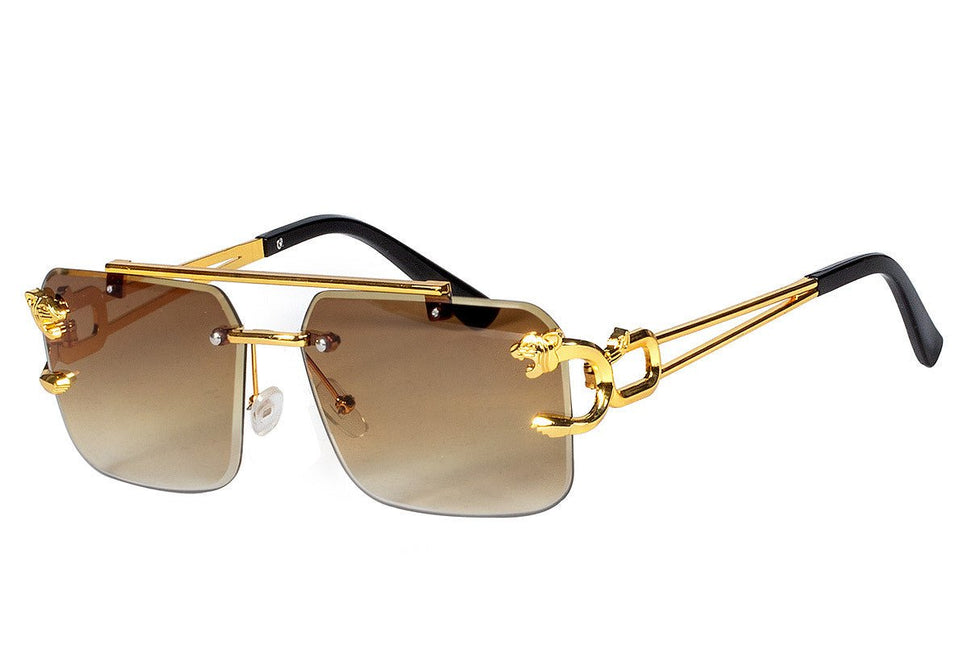 Panter Bril Goud van Wilbers & Wilbers koop je bij Partywinkel