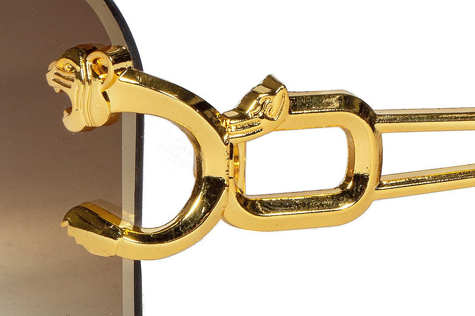 Panter Bril Goud van Wilbers & Wilbers koop je bij Partywinkel