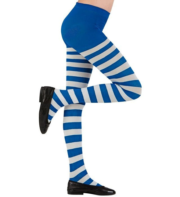 PANTY BLAUW/WIT GESTREEPT van Widmann koop je bij Partywinkel