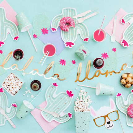 Papieren Rietjes Lichtroze Wit 19,5cm 10st van Partydeco koop je bij Partywinkel