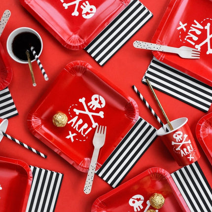 Papieren Rietjes Zwart 19,5cm 10st van Partydeco koop je bij Partywinkel