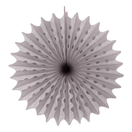 Papieren Waaier Zilver 45cm van Folat koop je bij Partywinkel