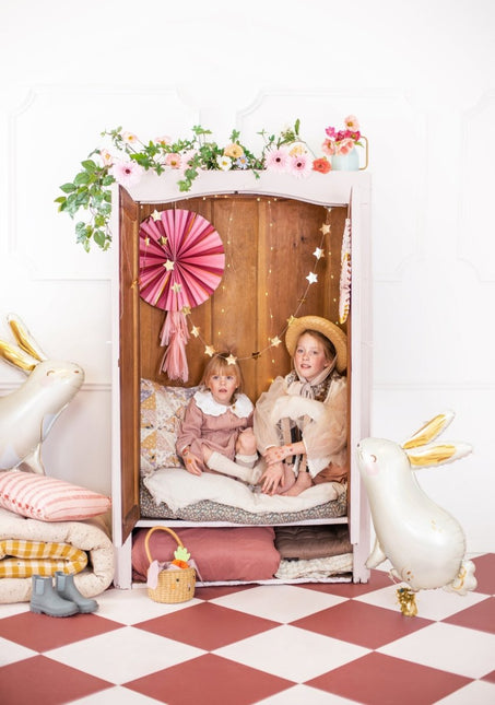 Papieren Waaiers Bloemen 3st van Partydeco koop je bij Partywinkel