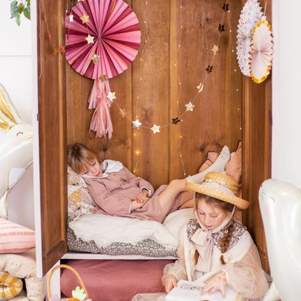 Papieren Waaiers Bloemen 3st van Partydeco koop je bij Partywinkel