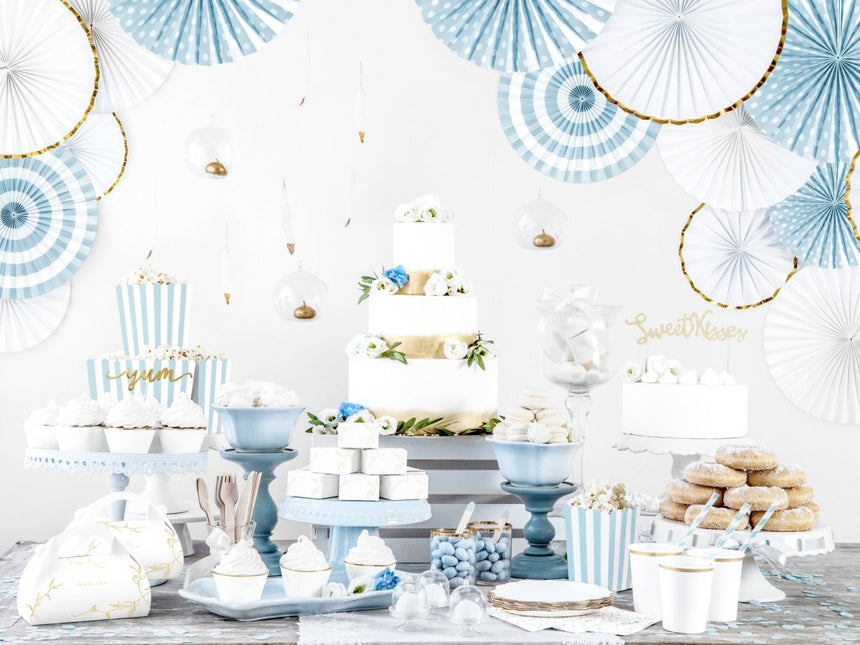 Papieren Waaiers Gebroken Wit Set 23 - 40cm 3 delig van Partydeco koop je bij Partywinkel